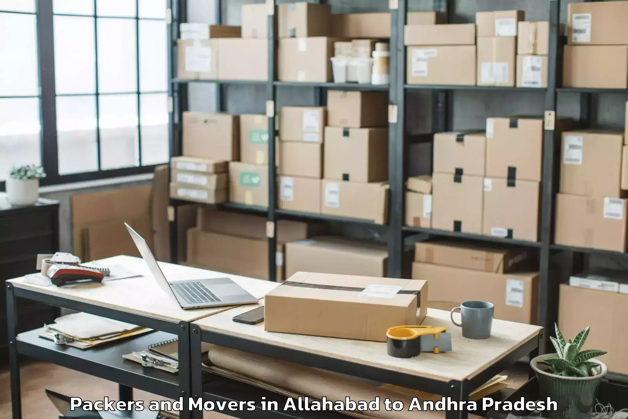 Affordable Allahabad to Munagapaka Packers And Movers